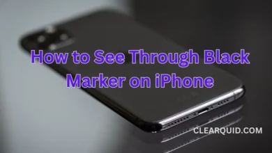 Black Marker on iPhone