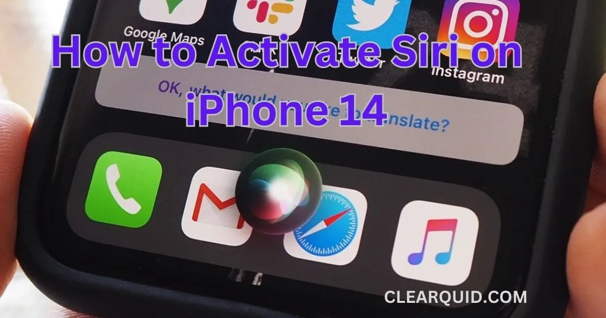 How to Activate Siri on iPhone 14